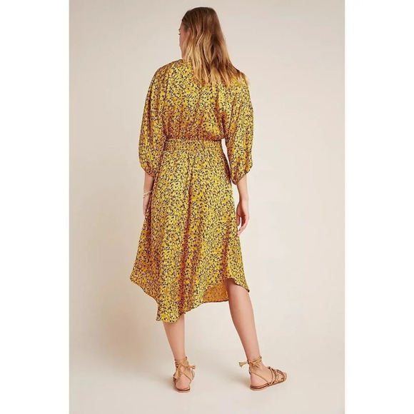 Anthropologie Marigold Midi Dress-sz Small - Picture 2 of 12